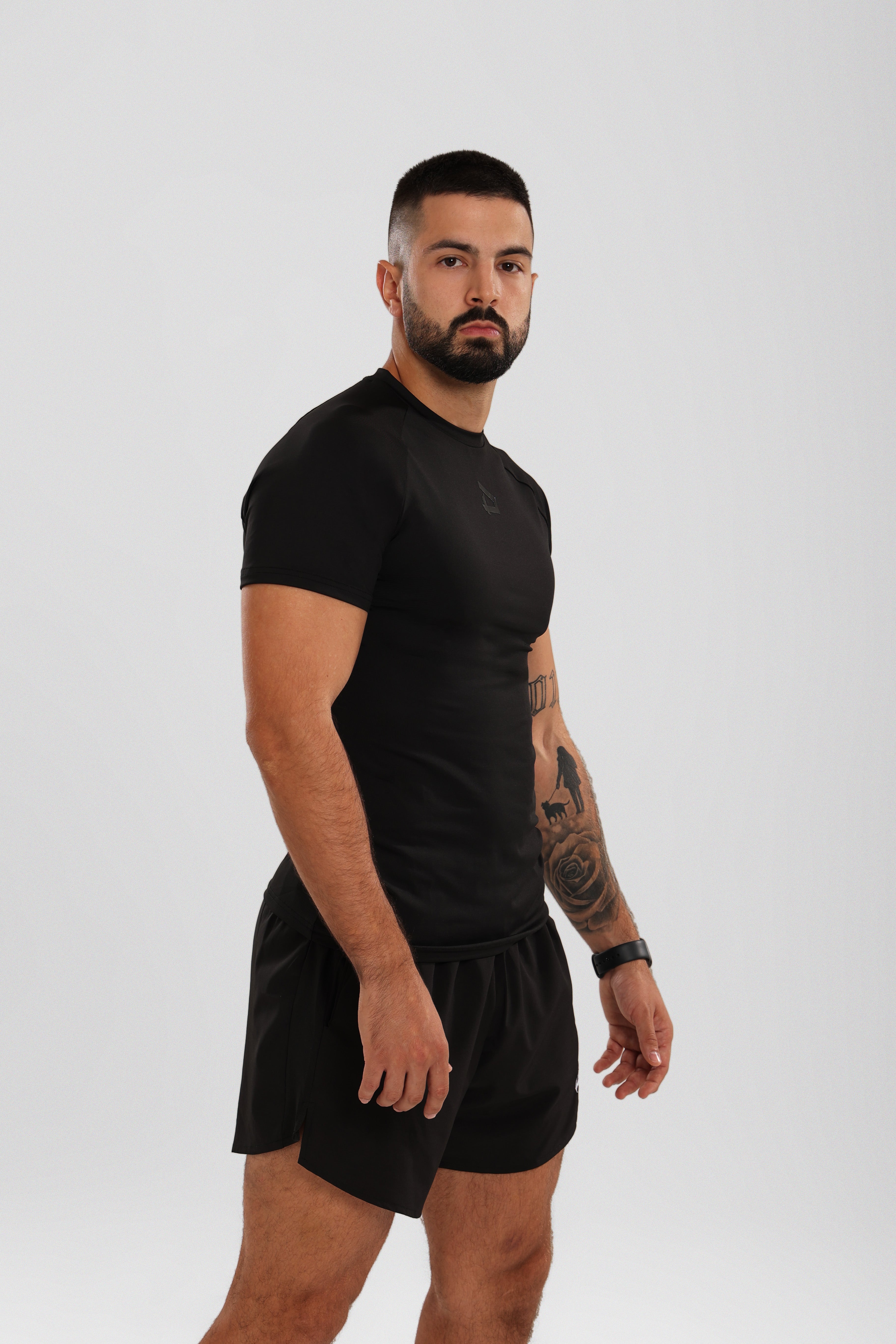 Logo Training Shirt - Double Black