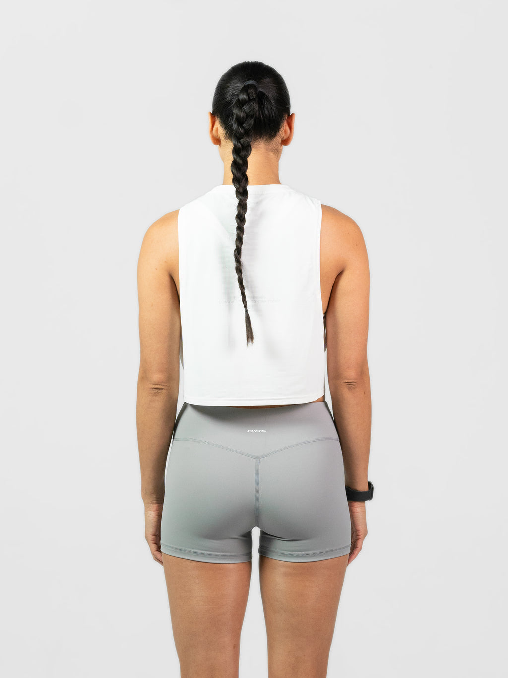 R21 Crop Tank - White
