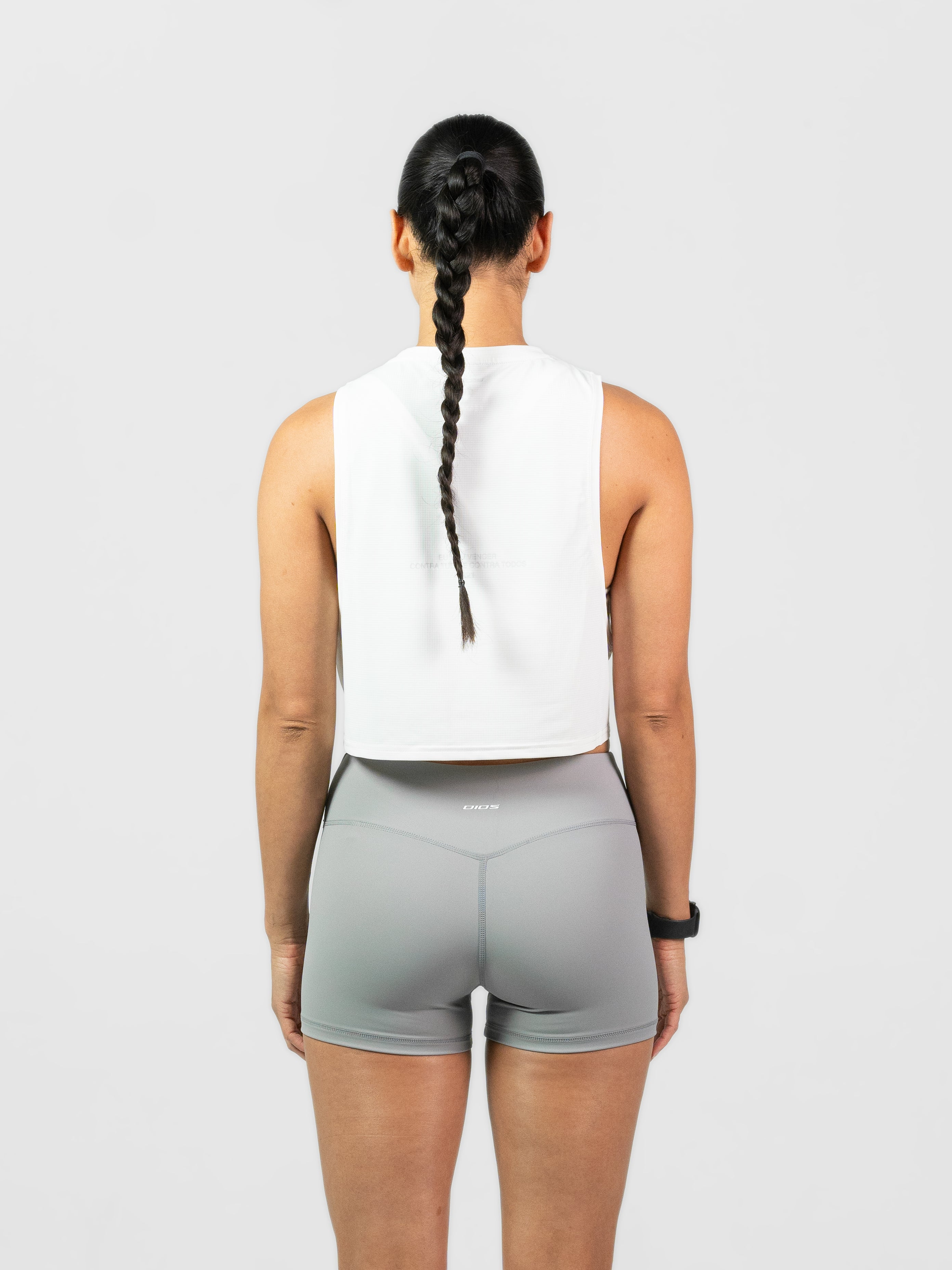 R21 Crop Tank - White