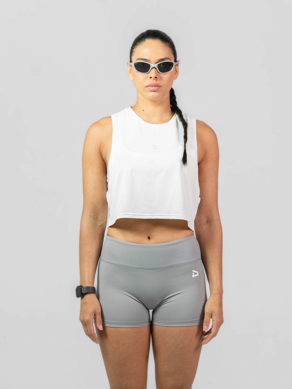 R21 Crop Tank - White