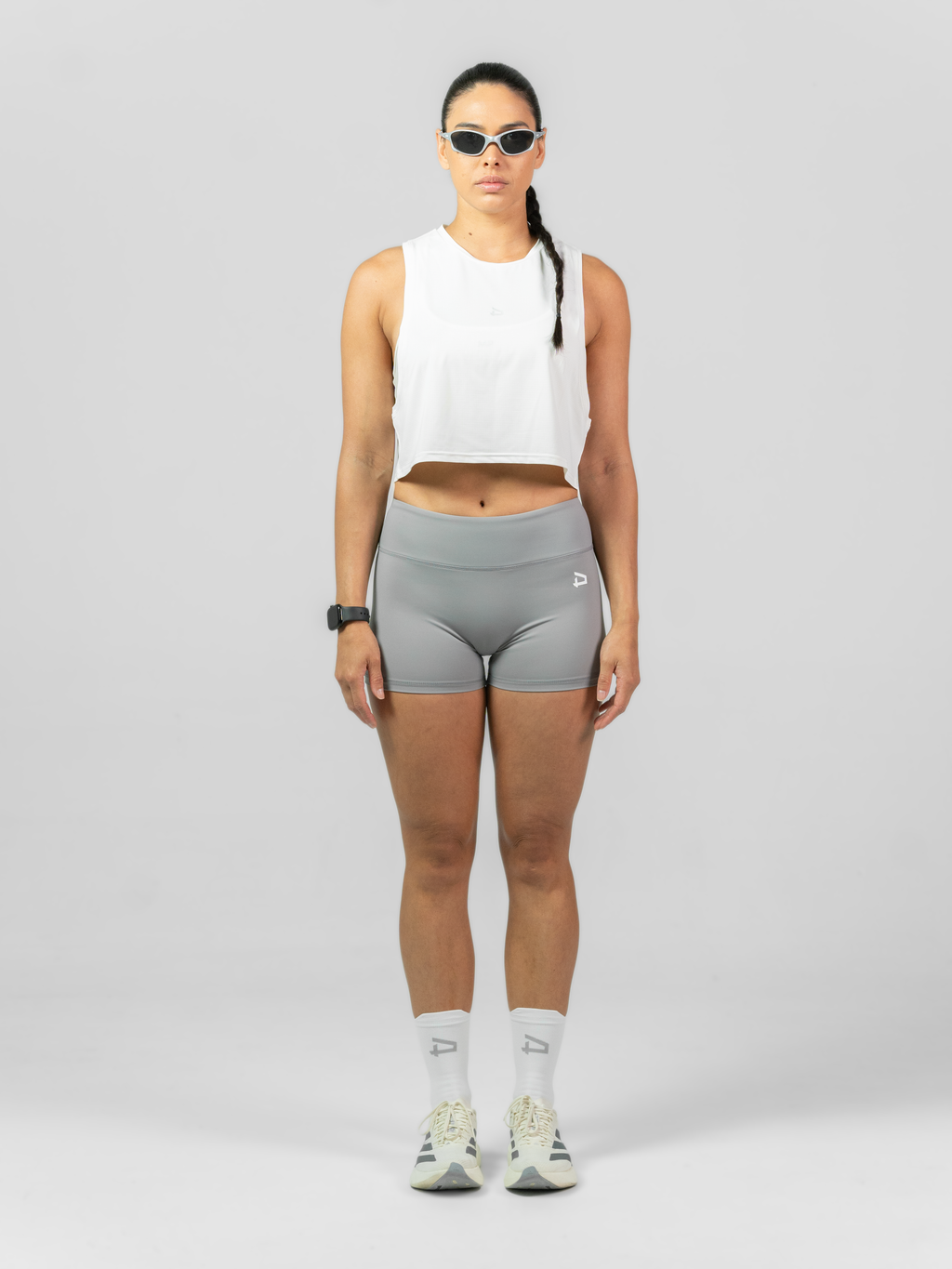 R21 Crop Tank - White
