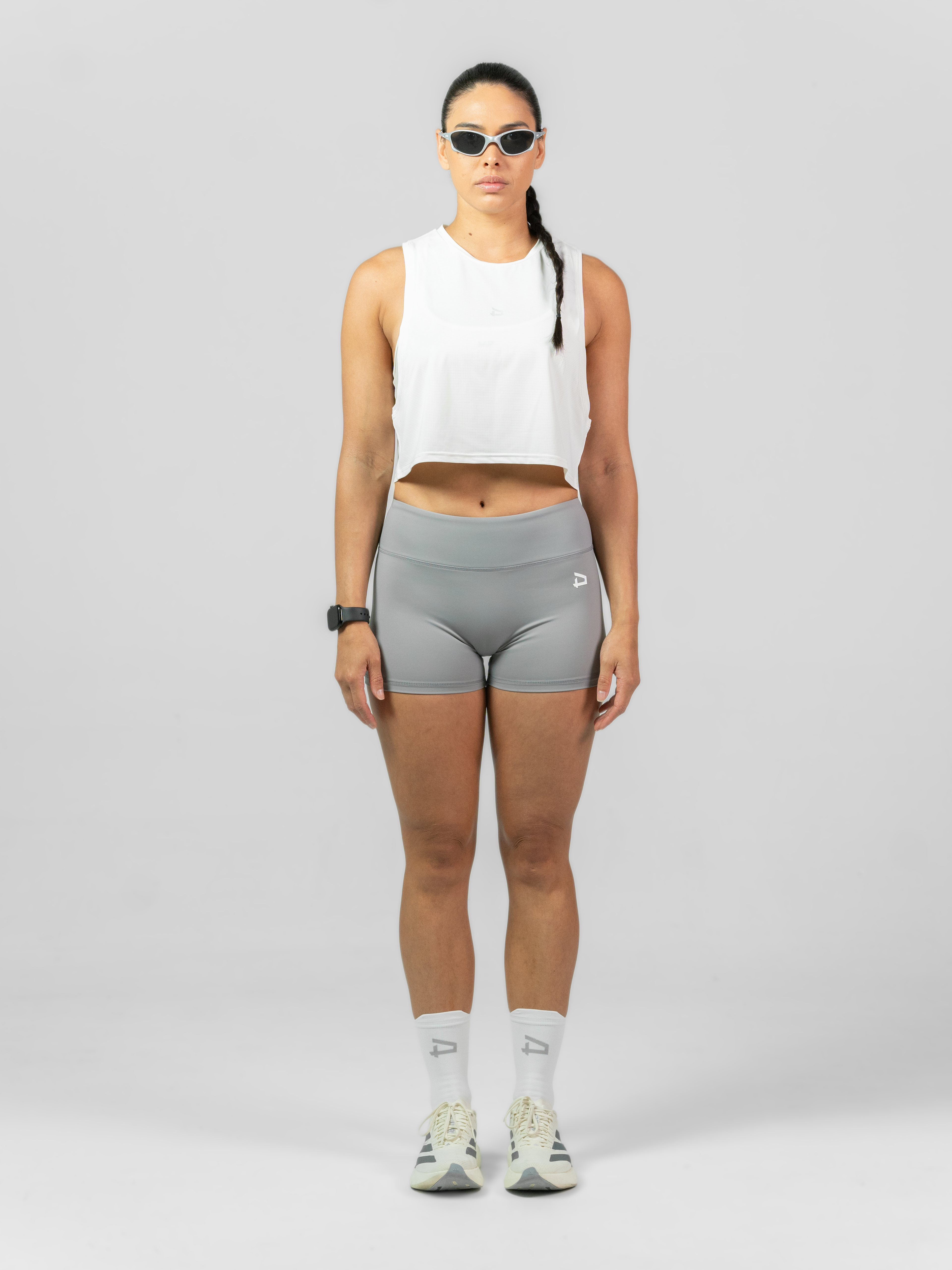 R21 Crop Tank - White