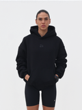 Logo Oversized Hoodie - Black